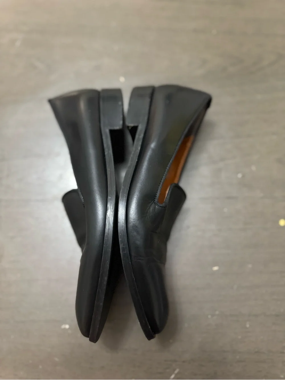 Everlane Shoes The Modern Loafer Leather Slip On Stacked   Heel Black Size 7.5